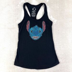 Lilo and Stitch PROJECT X Tank Top Womens‎ XS Black Racerback Gym Aloha Shirt